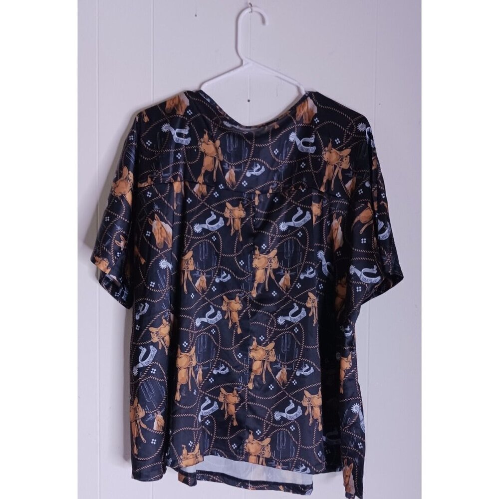 TWO 2 FLY Sonora Saddle Western  Tee Women's Size S/M